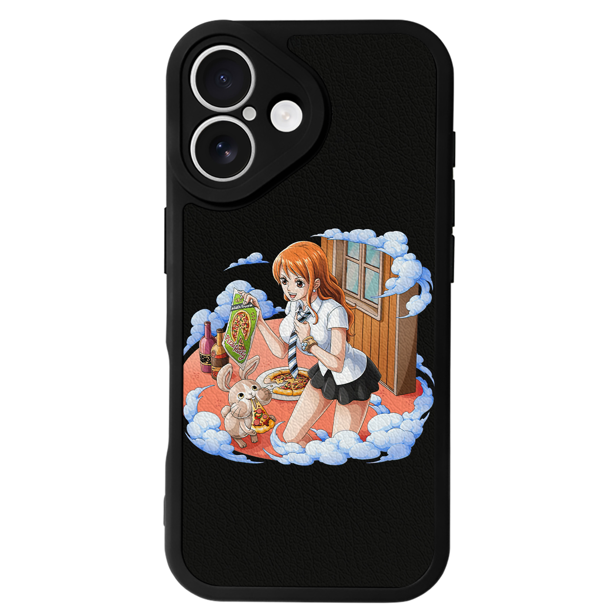 （画像用） ワンピース ナミ ONE PIECE Nami 【iPhone 16シリーズ対応】シリコンスマホケース（レザー調） 材質：シリコン